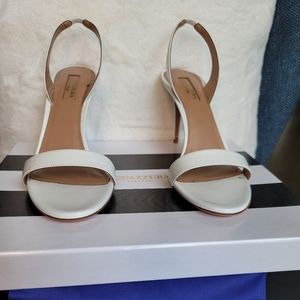 Brand New Aquazzura Sandals Size 8.5 White. Authentic